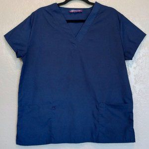 Greentown Blue Women's Size M Scrub Top